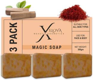 DRUPAL Magic Soap Radiance Wash Bar with Vitamin Glow Oils 3Pcs