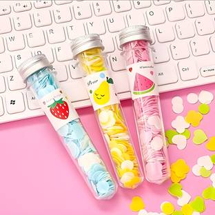 RETRIX Travel Soft Paper Soap Flower Design Tube Shape Bottle Pack of 3 Pcs