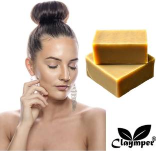 Claymper Multani Mitti & Turmeric Soap, 125 Grams Each(Pack Of 2)