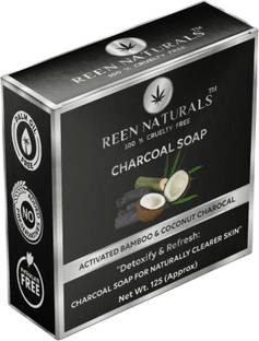 REEN NATURALS Charcoal Soap | Premium Soap for Detoxify & Refresh your Skin | Handmade Soap