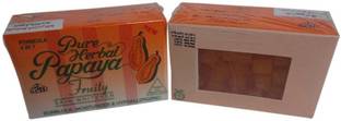 Pure Herbal Papaya Fruity Soap 4 In 1 Skin Whitening Soap AMZ0015 1Pc