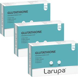 Larupa Glutathione Skin Brightening Soap with Kojic Acid For Dark spots & Melasma