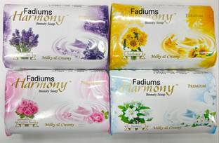 FADIUMS Harmony Premium Beauty Soap 135g Pack of 4 (135g×4=540g)