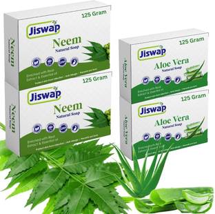 Jiswap Handmade Soap Reduces Tanning & Improves Skin Texture pack of 4