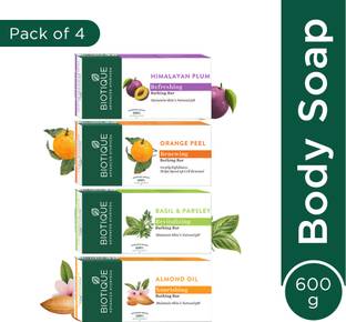 BIOTIQUE Bathing, Celebration Pack With 4 Unique ,Refreshing & Nourishing Soap