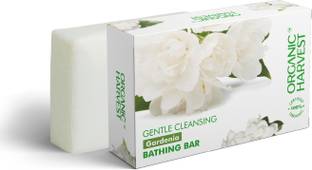 Organic Harvest Gardenia Bathing Bar, For Skin Moisturisation, Ideal For All Skin Types, 100% Organic, Paraben & Sulphate Free