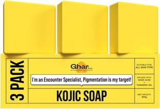 GharSoaps Kojic Acid 2% Soap with Niacinamide | Reduce Pigmentation | For All Skin Types