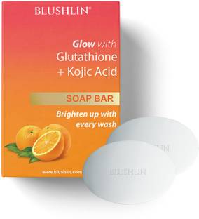 blushlin Skin Brightening Soap with Kojic Acid & Glutathione - Pack of 2