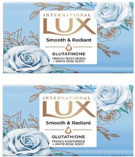 LUX International Smooth & Radiant Bath Soap with Glutathione & French Moisturizer