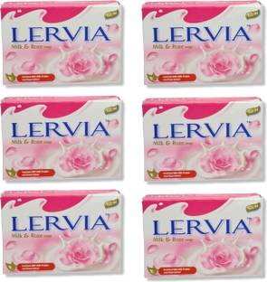 Lervia Milk and Rose Soap (Pack of 6)