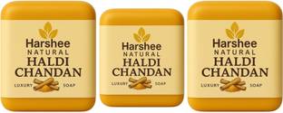 Harshee Natural haldi chandan soap pck 3