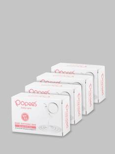 Popees Baby Bathing Bar with pH 5.5 - Pack of 4