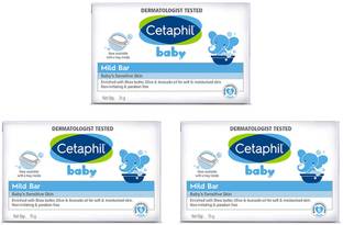 Cetaphil Baby Mild Bar for Face and Body-Pack of 3, 75g