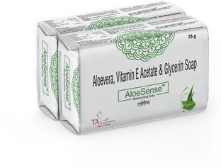 The Aesthetic Sense Aloe-Sense Soap With benefits of Aloe Vera, Vitamin E & Glycerine(75 gm)