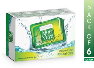 OZONE Aloe Vera Soap For Nourishing & Moisturizing Skin 125 G - PACK OF 6