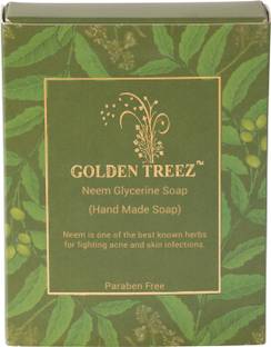 Golden Treez Neem Handmade Soap For Acne and Pimples Natural Soap Pack of 1