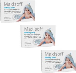 Maxisoft Baby Bathing Soap | With Aloe Vera & Jojoba Oil | Paraben Free