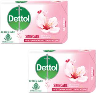 Dettol Moisturizing Soap Skincare Pink For Bright & Glow Pack of - 150g x 2