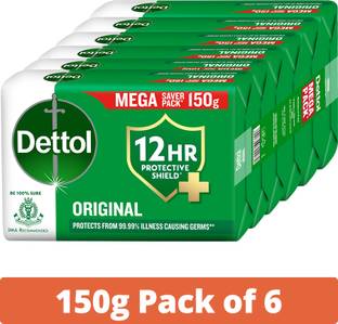 Dettol Original Bathing Soap Bar with 12hr Germ protection
