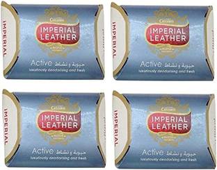 Imperial Leather Active Soap Set of 4 Pieces, 175 Gm - Blue