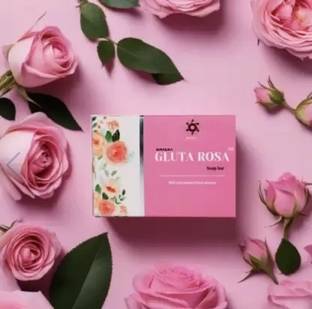 Emmqura Gluta Rosa Soap | Hyderates & tighten the skin|treats acne