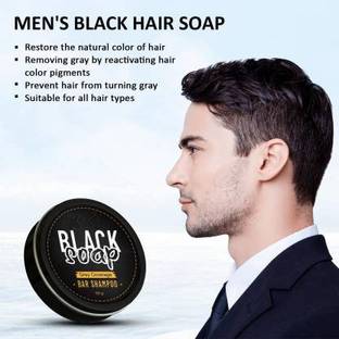 KIRJA Hair Shampoo Soap Bar Repair Hair Damages Long Term Use Hair Beard Darkening