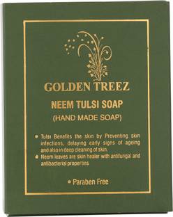 Golden Treez Neem Tulsi Handmade Soap For Glowing Skin Natural Soap Pack of 1