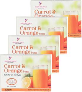 Suger and smile Orange & carrot Fragrance Soap for men & Women