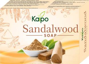 KAIPO Sandalwood Soap with Cucumber Extracts,Vegetable Oils for Great Effect (5 Pack)