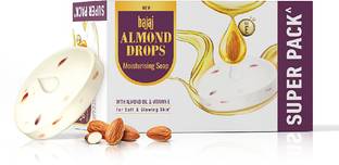 BAJAJ Almond Drops Moisturising Soap with Almond Oil & Vitamin E