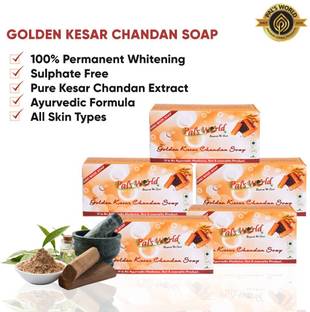 Pal's World Pure Extract Golden Kesar Chandan Herbal Soap