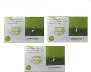 Elorax specially formulated for dry & sensitive skin soap ( pack of 3*75g )