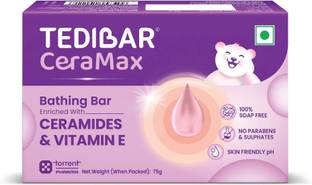 Tedibar Ceramax Bathing Bar | Enriched |100% Soap Free| By Torrent Pharma | 75 g