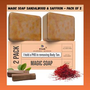 G LOOK Herbal Glow Shine Soap – Sandalwood-Saffron Daily Brightener