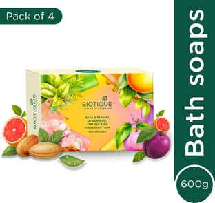 BIOTIQUE Bathing, Celebration Pack With 4 Unique ,Refreshing & Nourishing Soap