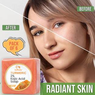 GoReady 2% Kojic Acid + Turmeric Soap | Delicate Skin, Dry Skin, Oily Skin
