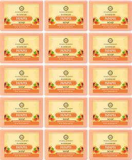 Ayusoul Ayurveda Khadi Herbal Natural Papaya Bath Soap for Soothing & Natural Skin