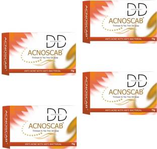 DOOMSDAY ACNOSCAB SOAP WITH TRICLOSAN & TEA TREE OIL FOR SOFT SKIN PACK OF 4