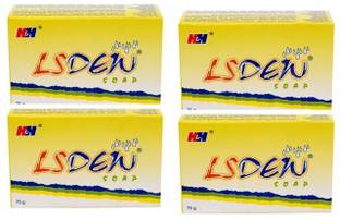 h & h LS Dew soap - 75 gm, Pack Of 4
