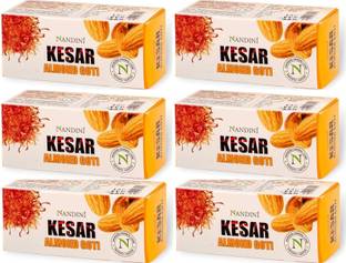 Nandini Kesar & Almond Goti Facial soap 25gm - Pack of 6