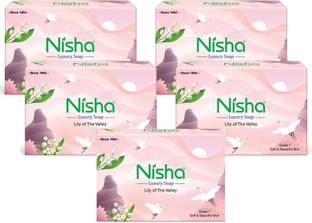 Nisha Luxury Soap For Women Lily of The Valley 100 gm Each (Pack of 5)