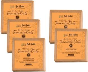Nat Habit Healing Turmeric Bathing Soap - Clears Uneven Skin Tone, Speeds Up Skin Repair