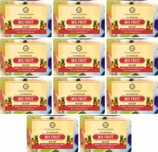 Ayusoul Ayurveda Natural Mix Fruit Bath Soap for Soothing & Natural Skin