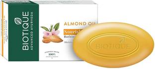 BIOTIQUE Almond Oil Nourishing Bathing Bar, 75gm