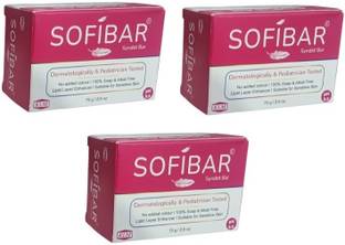 Sofibar syndet bar pack of 3 x 75 gm