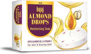 BAJAJ Almond Drops Moisturizing Soap 100Gm Pack of 4