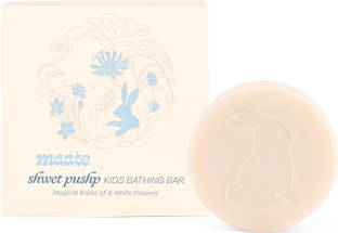 MAATE Shwet Pushp Kids & Baby Bathing Soap Bar 75 gm | Paraben & Tear Free Bath