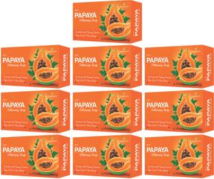 MORVIN Papaya Skin Whitening Soap (Pack Of 10)