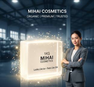 mihai Transparent 100% Pure and Natural SLS Paraben Free Clear Glycerine Soap Base