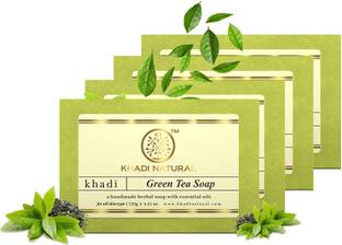 KHADI NATURAL Organic Greentea soap (Pack of 4)